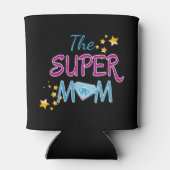 漫画ポップ・アートのブックアートスーパーヒーロー母の日 缶クーラー (裏面)