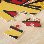 漫画ポップ・アートのブックアートKA-POW ジグソーパズル (側面)