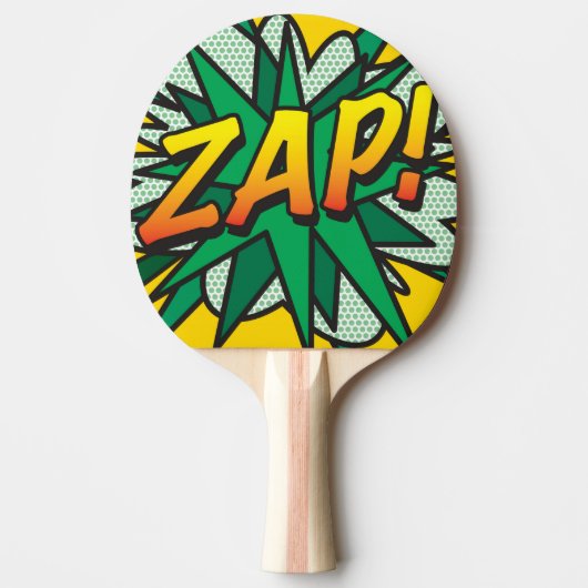 漫画ポップ・アートのブックアーモダントZAPモダンおもしろい 卓球ラケット (正面)