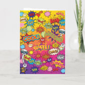 漫画ポップ・アートのブックアー💥🎉信じ結婚難い サンキューカード (裏面)