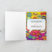 漫画ポップ・アートのブックアー💥🎉信じ結婚難い サンキューカード (内部)