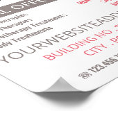 漫画マッサージ、マッサージセラピー、マッサージパーラー ポスター (角)