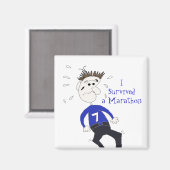 漫画マラソンランナー マグネット (正面/裏面)