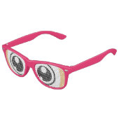 漫画マンガアイズサングラス（ピンク） キッズサングラス (アングル)