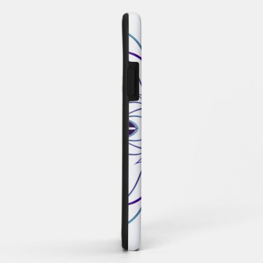 漫画マンダラの花の白と紫 Case-Mate iPhoneケース (裏面/右)