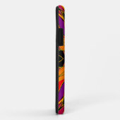 漫画マンダラフラワーオレンジパープルとレッド Case-Mate iPhoneケース (裏面/右)