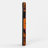 漫画マンダラフラワーオレンジピンクとブラック Case-Mate iPhoneケース (裏面/右)