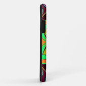 漫画マンダラフラワーグリーンオレンジと紫 Case-Mate iPhoneケース (裏面/右)