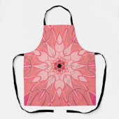 漫画マンダラフラワーピンク エプロン (正面)