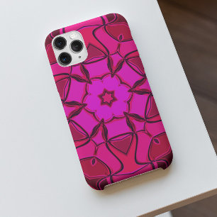 漫画マンダラフラワーピンク iPhone 11 ケース