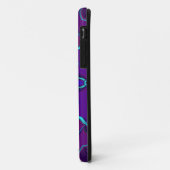 漫画マンダラフラワーブルーとパープル Case-Mate iPhoneケース (裏面/左)