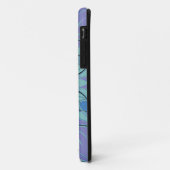 漫画マンダラフラワーブルーとパープル Case-Mate iPhoneケース (裏面/左)