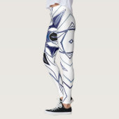 漫画マンダラフラワーブルーパープルとホワイト レギンス (左)