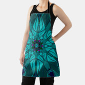 漫画マンダラフラワーブルー エプロン (インサイチュ)