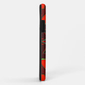 漫画マンダラフラワーレッドとティール(緑がかった色) Case-Mate iPhoneケース (裏面/右)