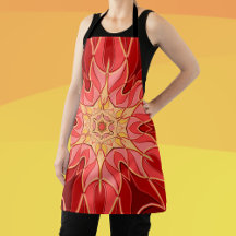 漫画マンダラフラワー赤とオレンジ