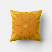 漫画マンダラフラワー黄色 クッション (裏面)