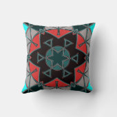 漫画マンダラブルーレッドとブラック クッション (裏面)