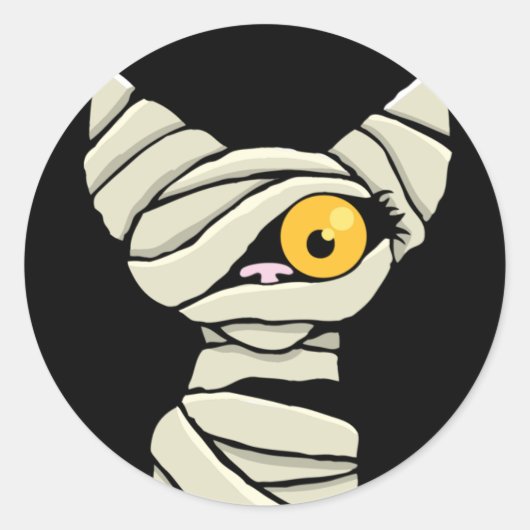 漫画ミイマキャットハロウィーンノベルティ ラウンドシール (正面)