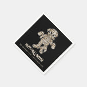 漫画ミイラのパーソナル化ハロウィーンイベント文字 スタンダードカクテルナプキン (角)