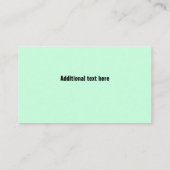 漫画メイドハウスクリーニングの名刺 名刺 (裏面)