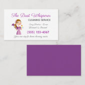 漫画メイドハウス清掃サービス 名刺 (正面/裏面)