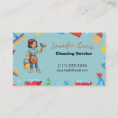 漫画メイドハウス清掃サービス 名刺 (正面)