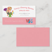 漫画メイド清掃サービス 名刺 (正面/裏面)