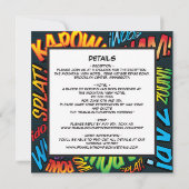 漫画モダンブックオールインワン結婚スクエア 招待状 (裏面)