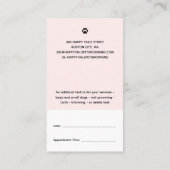 漫画モダンペットグルーミング付き/アポイントメント 名刺 (裏面)