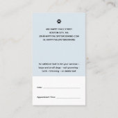 漫画モダンペットグルーミング付き/アポイントメント 名刺 (裏面)