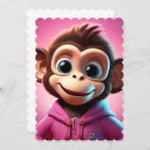 漫画モンキーフラットノートカード ノートカード (正面/裏面)