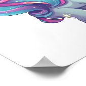 漫画ユニコーンイラストレーション ポスター (角)