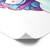 漫画ユニコーンイラストレーション ポスター (角)