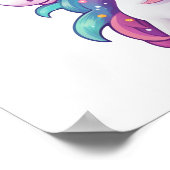 漫画ユニコーンイラストレーション ポスター (角)