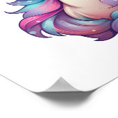 漫画ユニコーンイラストレーション ポスター (角)