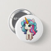 漫画ユニコーンイラストレーション 缶バッジ (正面&裏面)