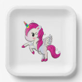 漫画ユニコーン ペーパープレート (正面)