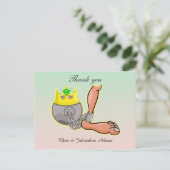 漫画ユーモアのあるのボールとチェ結婚ーンのありがとう ポストカード (スタンド正面)