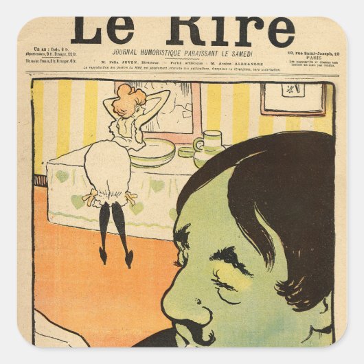 漫画ユーモアのある スクエアシール (正面)