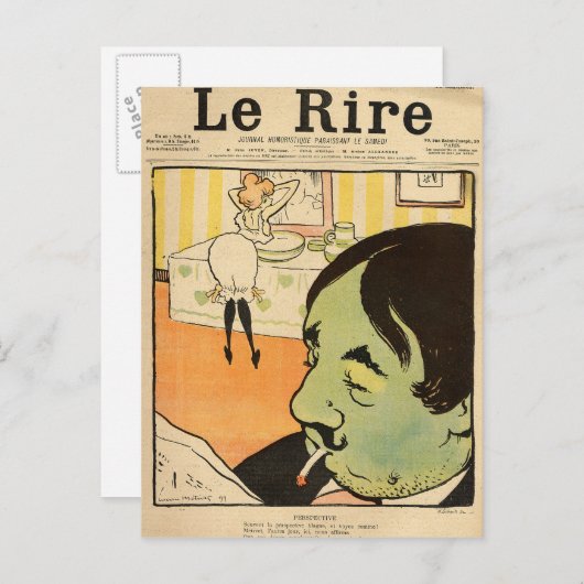 漫画ユーモアのある ポストカード (正面/裏面)