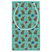 漫画ヨークシャーテリア スモールペーパーバッグ (裏面)