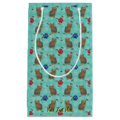 漫画ヨークシャーテリア スモールペーパーバッグ (正面)