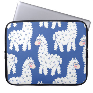 漫画ラマ・アルパカ、ヴィンテージ・パターン ラップトップスリーブ