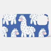 漫画ラマ・アルパカ、ヴィンテージ・パターン Case-Mate iPhoneケース (裏面 (横))