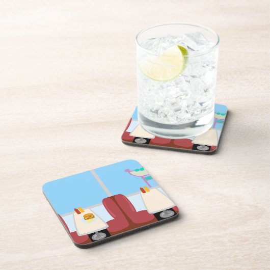 漫画レトロフィフティスディナー コースター (右側)