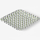 漫画レトロブームバンボムおもしろいカラフルおもしろい ペーパープレート (傾斜あり)