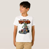漫画レトロホットロッド Tシャツ (正面フル)