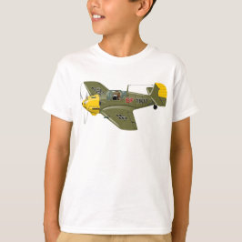 漫画レトロ戦闘機飛行機 Tシャツ