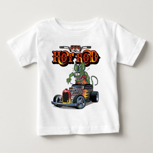 漫画レトロ改造 ベビーTシャツ (正面)